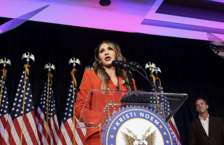 Kristi Noem speaking.