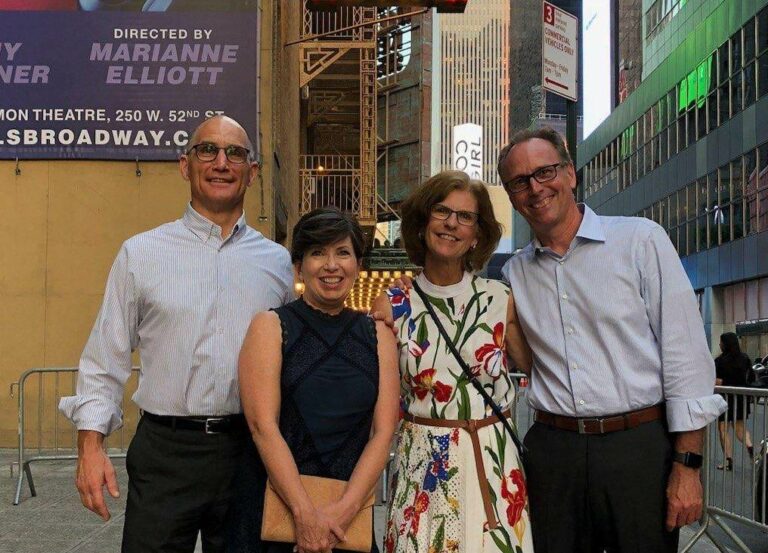 Gregg and with Marcia and Tom Dosch before a Bruce Springsteen show in New York City. Photo courtesy of Tom Dosch