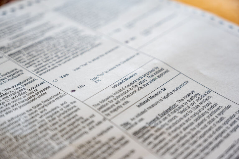 Tom Dempster, a former state senator and Minnehaha County Commissioner, speaks at a press conference to announce the signature drive to put a constitutional amendment that would allow for open primaries on the 2024 general election ballot in Sioux Falls on April 19, 2022. Annie Todd photo courtesy of Argus Leader