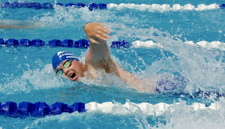 Andrew Jorgenson competes during the Aberdeen Swim Club's High Point Meet the weekend of June 17-19 at the Aberdeen Aquatic Center. Photo by Robb Garofalo