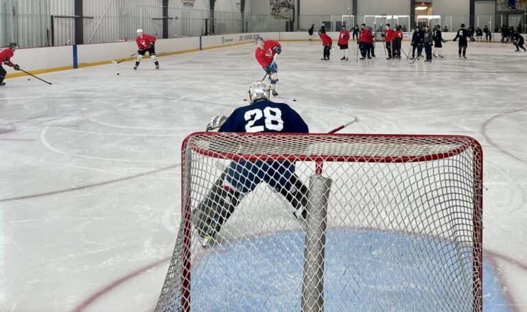 The Aberdeen Wings had their main camp last weekend in Fargo, N.D. Photo courtesy of Aberdeen Wings