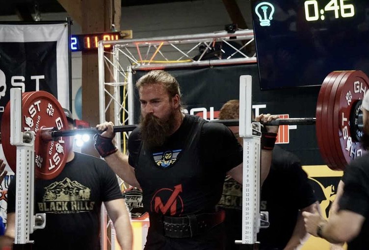 Tanner Baird competes in a powerlifting competition. Massenomics Gym will host a powerlifting event Saturday, July 22 at the Odde Ice Center. Courtesy photo