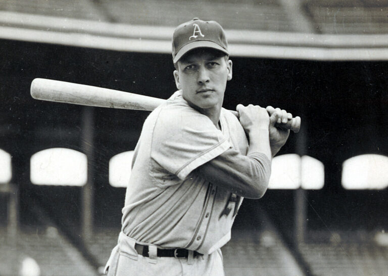Columbia native Kermit Wahl during his playing days with the Philadelphia Athletics. Photo Courtesy of South Dakota Hall of Fame