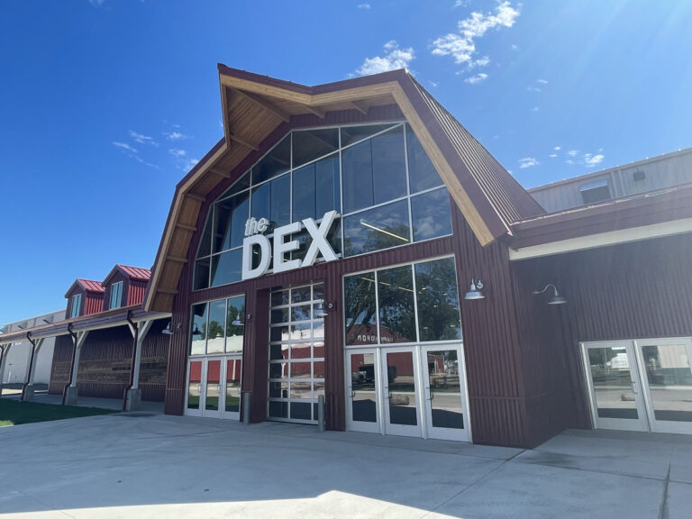 he Dakota Events Complex, commonly called the DEX, was built to replace the old Beef Complex at the South Dakota State Fair in Huron. Legislators have so far appropriated $29 million for the facility, which can hold two full-size equestrian arenas or 1,700-plus cattle stalls. South Dakota News Watch photo by Stu Whitney