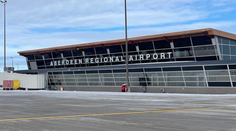 Aberdeen Regional Airport has two commercial flights per day to Minneapolis. The number of seats per flight could drop from 50 to 30 in the future. Aberdeen Insider photo by Elisa Sand.