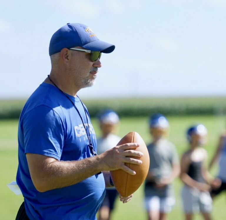 Justin Briese feels more at ease entering his second season as the head football coach at Aberdeen Central. Photo by Robb Garofalo