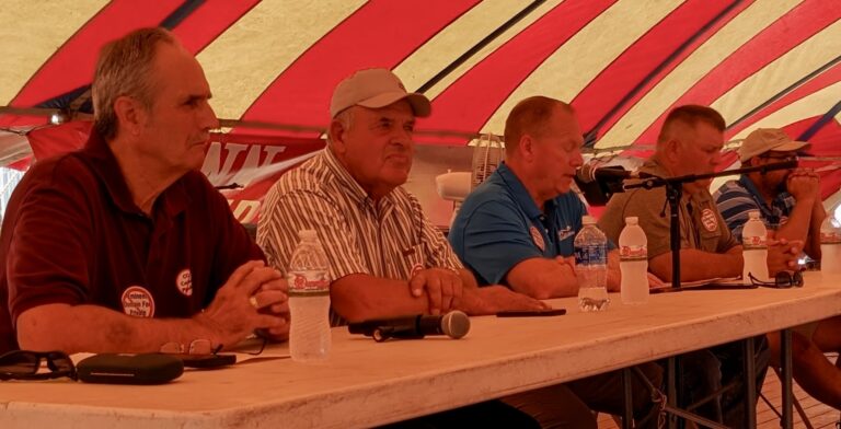 South Dakota Farmers Union hosted a forum on landowner rights and eminent domain at Saturday, Aug. 19 at the Brown County Fair. Aberdeen Insider photo by Scott Waltman