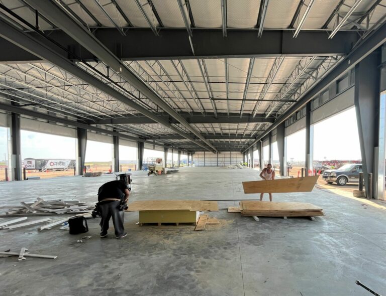 Work continues on a sizable expansion at Titan Machinery on the east side of Aberdeen. Photo by Jay Kirschenmann