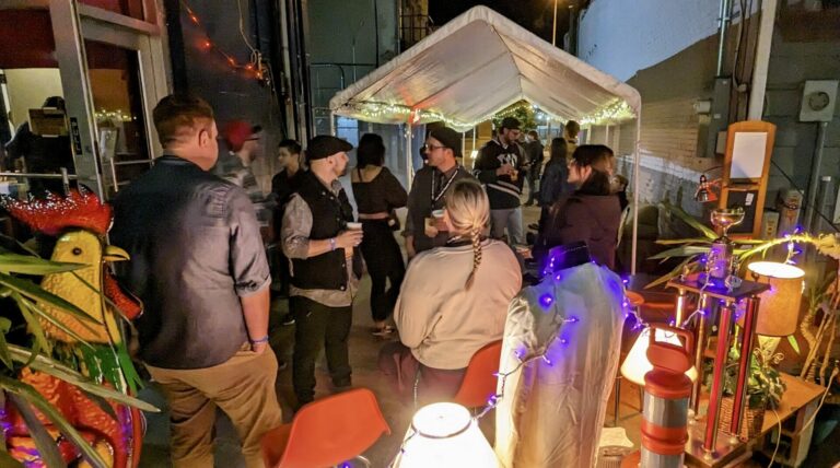 The Red Rooster Coffee House hosted after parties on Friday and Saturday as part of the South Dakota Film Festival. Aberdeen Insider photo by Scott Waltman