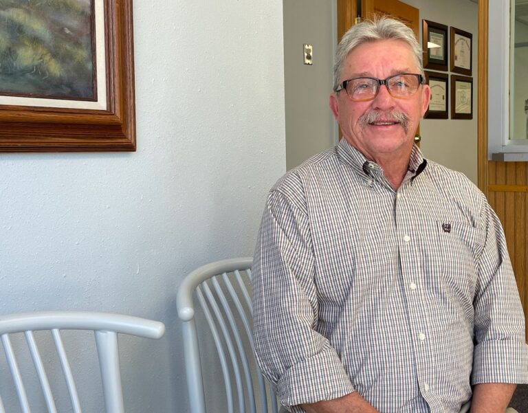 Rick Miller with Denture Solutions offer an alternative option for buying dentures. Aberdeen Insider photo by Elisa Sand