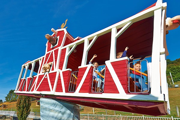 The Barnyard ride planned at Storybook Land will rise up and spin. Courtesy photo
