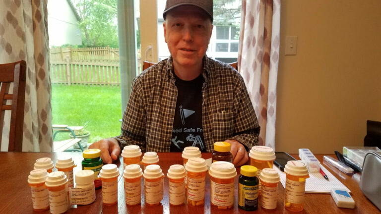 Mark Simon said it was a learning curve with medications after having lymphoma, but overall things are now going smoothly. Courtesy photo