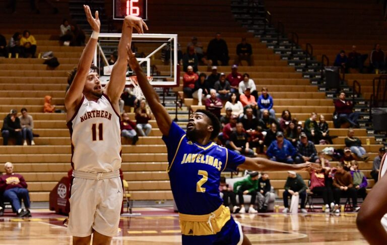 Roncalli graduate Augustin Reede and the rest of the Northern State men's basketball team open their season on the road this weekend against Northwest Missouri State and Missouri Western State. Photo courtesy of Northern State
