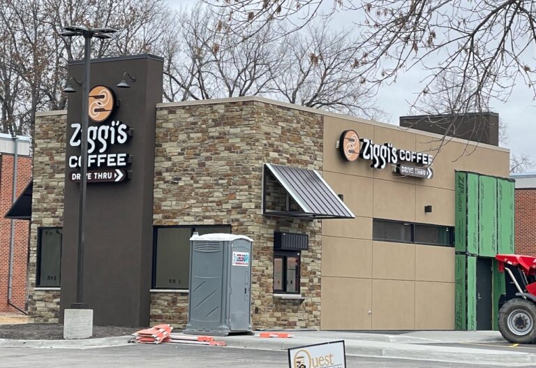 Ziggi's Coffee is under construction at the intersection of Third Avenue Southeast and South Roosevelt Street. It's expected to open in January. Aberdeen Insider photo by Elisa Sand