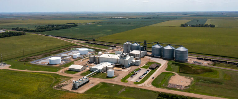 POET, which has entered a partnership with Summit Carbon Solutions to provide carbon dioxide from its 12 plants in Iowa and five in South Dakota to the pipeline if it is built, has a plant just west of Groton. Courtesy photo