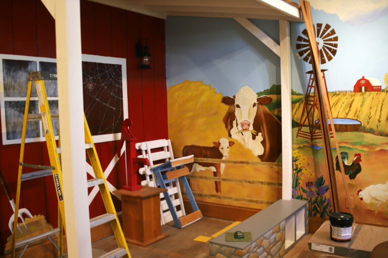 The Country School Days children's exhibit at the Dacotah Prairie Museum will feature a barnyard with a "tot spot" for young children. Aberdeen Insider photo by Symmone Gauer
