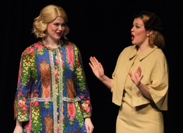 Central performed "Singin' in the Rain" for the State One-Act Festival earning a superior. Pictured are Carmen Huber, left, and Catharina Scott. Courtesy photo by South Dakota Public Broadcasting