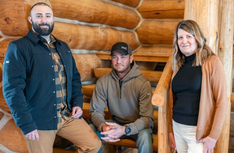Local contractor Mike Re, left, and team members Chris Galvin and Jackie Ulmer will appear in Season 4 of "Cabin Wars: Flip It To Win It," which will stream on Amazon Prime and YouTube. Aberdeen Insider photo by Troy McQuillen