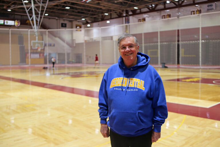 Gene Brownell was Central’s athletic director and the State B basketball tournament manager for over 20 years. Aberdeen Insider photo by Symmone Gauer