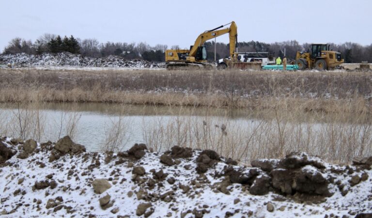 A water feature will be part of a new housing development called Pine Haven Estates being built on the east side of town. Aberdeen Insider photo by Scott Waltman