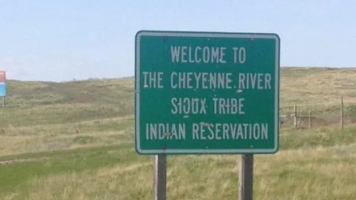 Cheyenne River Sioux Reservation sign