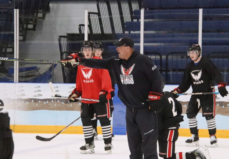 Aberdeen Wings head coach and general manager Scott Langer has won more than 700 games in the North American Hockey League. Aberdeen Insider photo by Robb Garofalo.