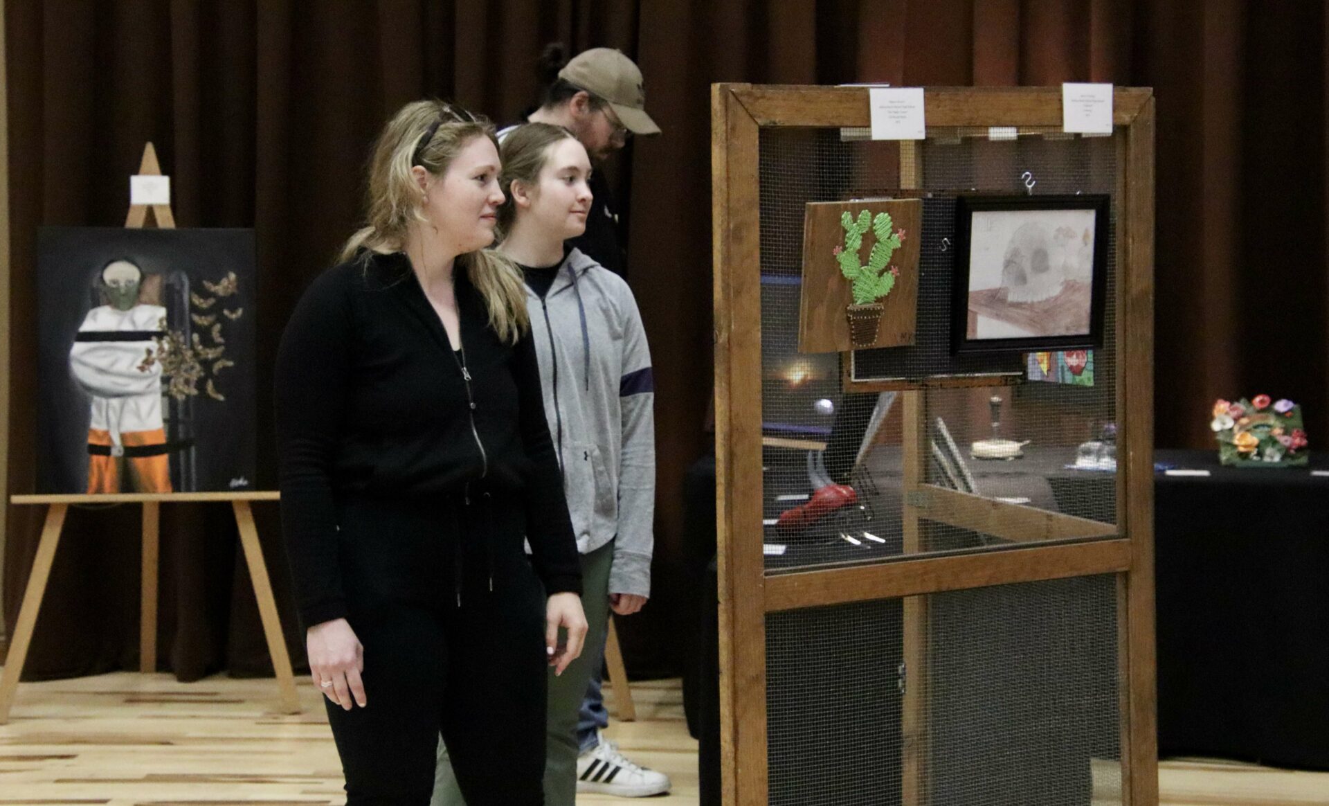 There were 105 pieces of art from 127 students in the 2024 Dakota Student Art Exhibition, which was Wednesday, April 17 and Thursday, April 18 at the Aberdeen Recreation and Cultural Center. Aberdeen Insider photo by Scott Waltman.