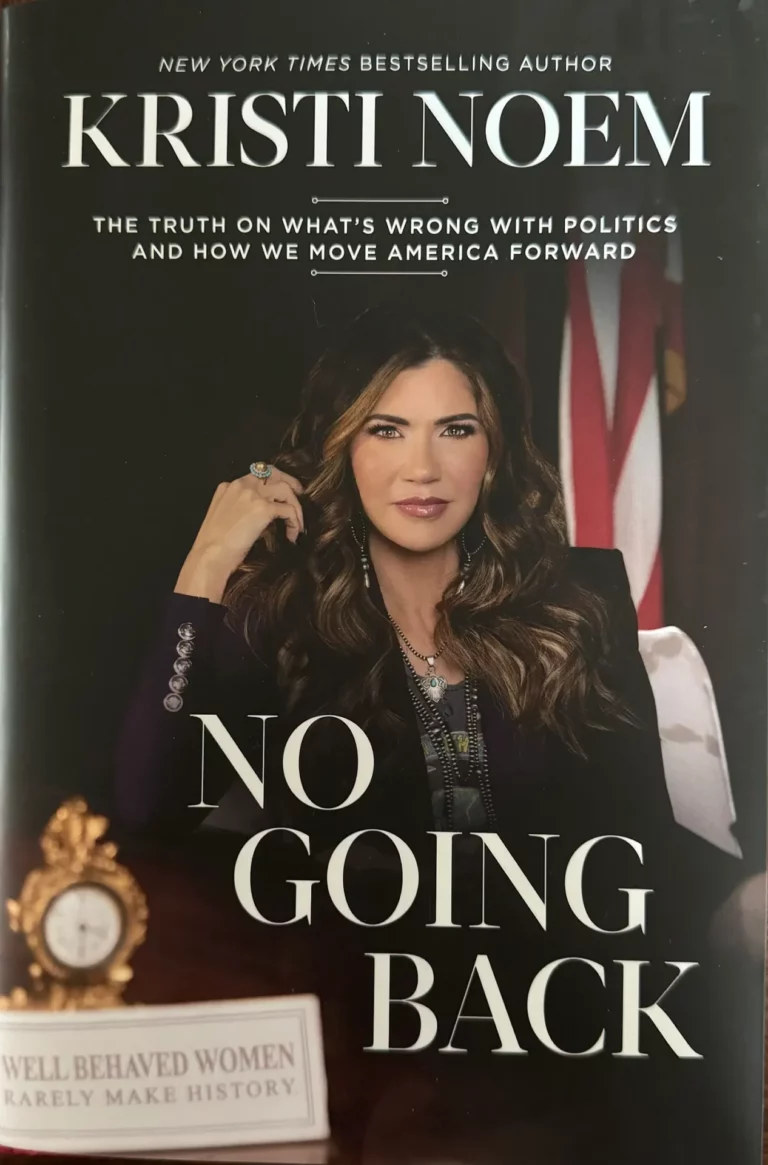 Kristi Noem book cover No Going Back