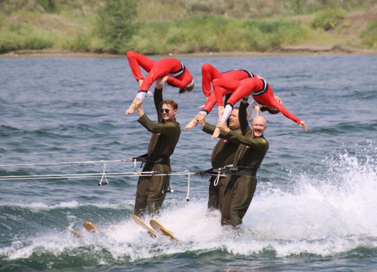 The Aberdeen Aqua Addicts, pictured during the 2024 Midwest Show Ski Association region competition, have their first local show of the season Thursday, June 12 at Dahme Lake. Aberdeen Insider photo by Robb Garofalo.