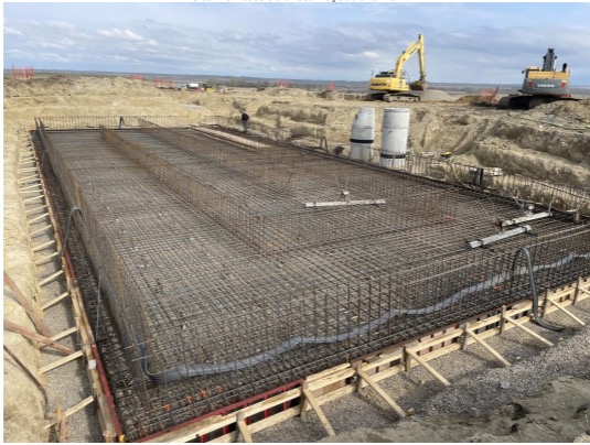 New Water Treatment Plant Clear Well being prepared to be poured