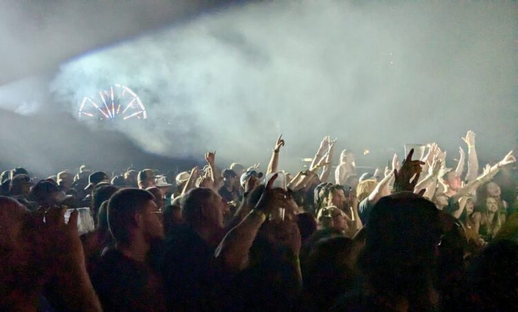 The Lit, Smash Mouth and Sugar Ray concert drew a big crowd to the Larry Gerlach Grandstand on Friday, Aug. 16 at the Brown County Fair. Aberdeen Insider photo by Scott Waltman.