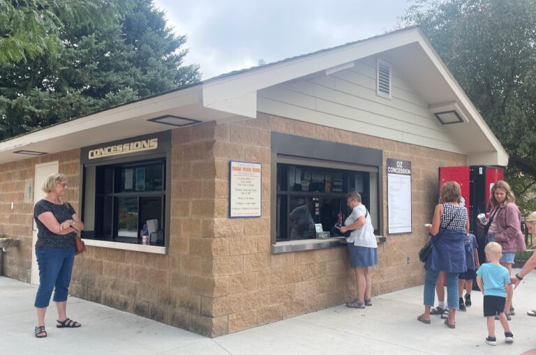The concession building at the Land of Oz in Storybook Land will see some changes after a new restroom building is finished. Aberdeen Insider photo by Elisa Sand.