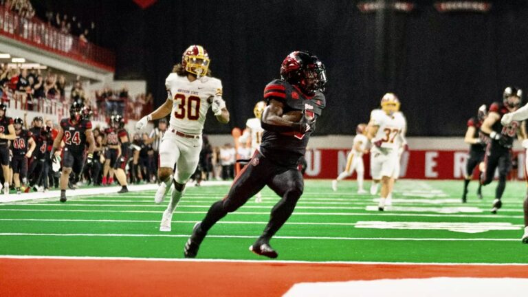 The University of South Dakota football team has been named men's college team of the year by the South Dakota Sportswriters Association. Photo courtesy of University of South Dakota.