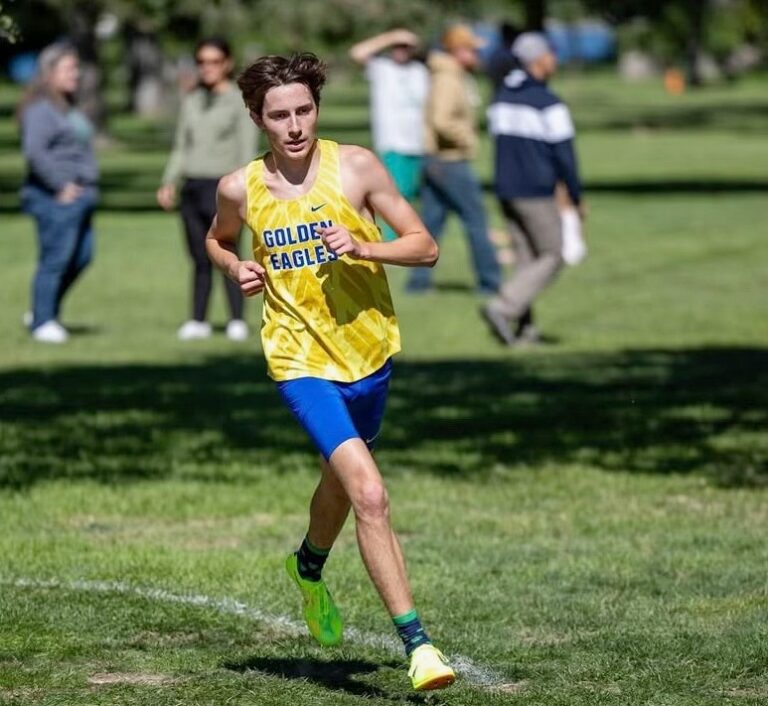 Aberdeen Central senior Patrick Severson during a recent cross-country meet. Courtesy photo.
