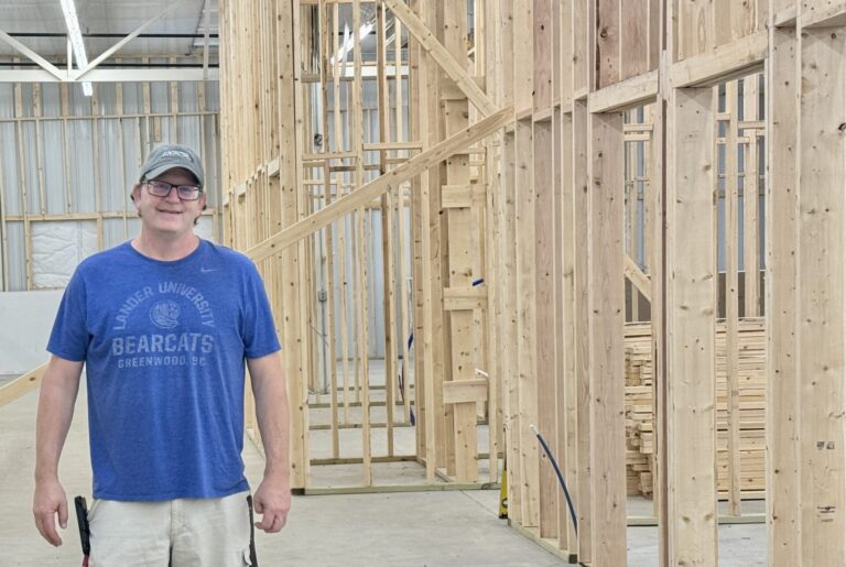 Pastor Devin Hebeisen is helping lead the renovation of Journey Church's new location in the old Runnings building on South Fifth Street. Aberdeen Insider photo by Shannon Marvel.