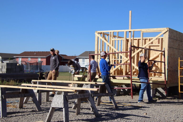 Members of the Aberdeen Homebuilders Association presented more than $3,000 in tools to ATEC Academy students last month. Aberdeen Insider photo by Shannon Marvel.