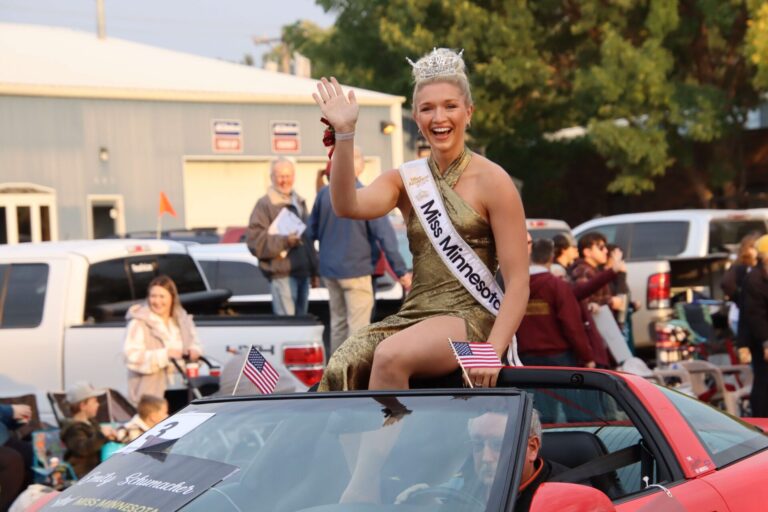 Aberdeen native Emily Schumacher was the grand marshal of the 2024 Northern State University homecoming parade. She's a 2022 NSU honors graduate and was named Miss Minnesota 2024. The parade was Saturday, Oct. 5 along Main Street. Aberdeen Insider photo by Scott Waltman.