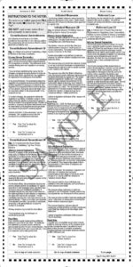 General Ballot Publication with Sample %E2%80%93 Newspaper Page 1
