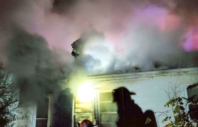 Aberdeen Fire & Rescue responded to a fire at a an Aberdeen home about 5 a.m. on Saturday, Oct. 19. Photo courtesy of Aberdeen Fire & Rescue.