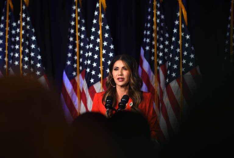 Gov. Kristi Noem will give her 2025 budget address Tuesday, Dec. 3 at the state Capitol in Pierre.