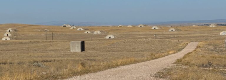 More than 500 above-ground concrete bunkers and 100 miles of unpaved roads are part of the Vivos xPoint residential complex, shown on Oct. 4, 2024, near Igloo. (Photo: Bart Pfankuch / South Dakota News Watch)