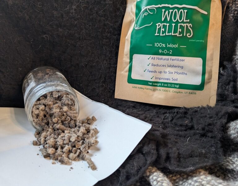 A Houghton family is making use of the wool scraps by converting them to pellets for use in the garden. Courtesy photo.