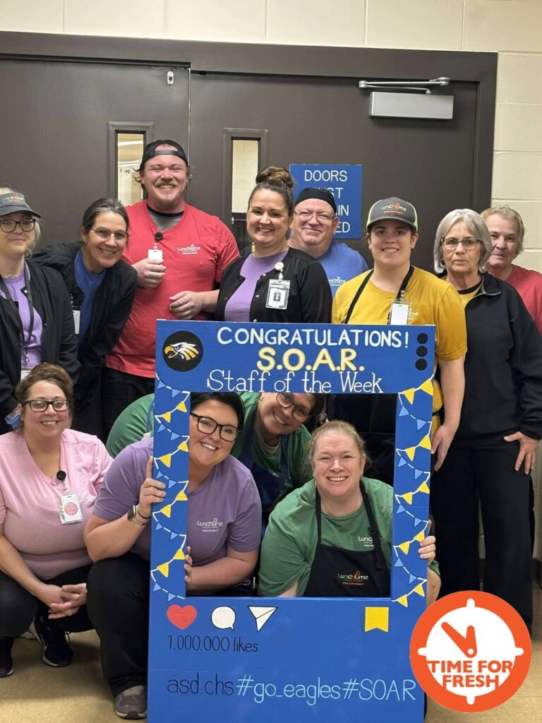 Aberdeen Central High School's food service team won the SOAR Award in January. Courtesy photo.