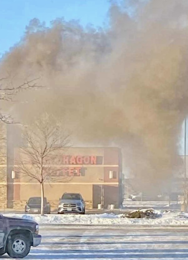 A kitchen fire spread into the ventilation system on Sunday, Feb. 9 at Twin Dragon Buffet in Aberdeen. Aberdeen Insider photo by Troy McQuillen.