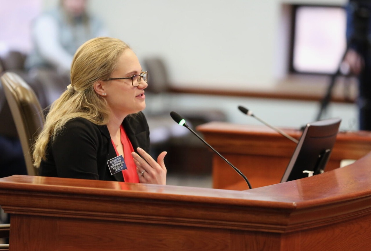House endorses prosecution of librarians who lend books deemed harmful to children 1 South Dakota Rep. Bethany Soye, R-Sioux Falls, testifies to a legislative committee on Jan. 17 at the Capitol in Pierre. Soye is the sponsor of a bill that would criminalize schools, universities, museums, libraries and their employees for allowing children to view material defined in state law as obscene or harmful to minors. South Dakota Searchlight photo by Joshua Haiar.