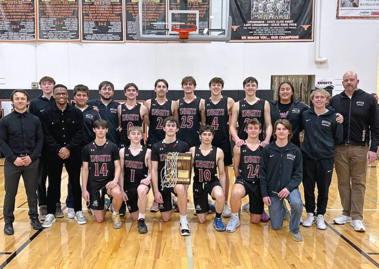 2025 State B Aberdeen Christian boys basketball team photo.