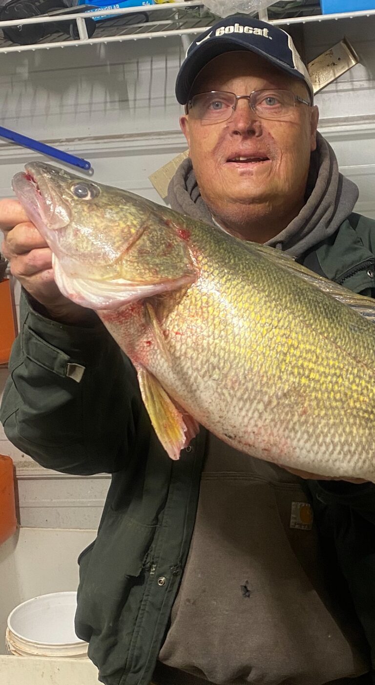 After 30 years of coaching basketball, Byron Utter retired and now spends much of his time fishing for walleye and whatever else he can catch. A former coach at Langford and Mobridge, Utter will be recognized at this weekend’s State B boys tournament for his induction into the South Dakota Basketball Coaches Hall of Shrine. Courtesy photo.