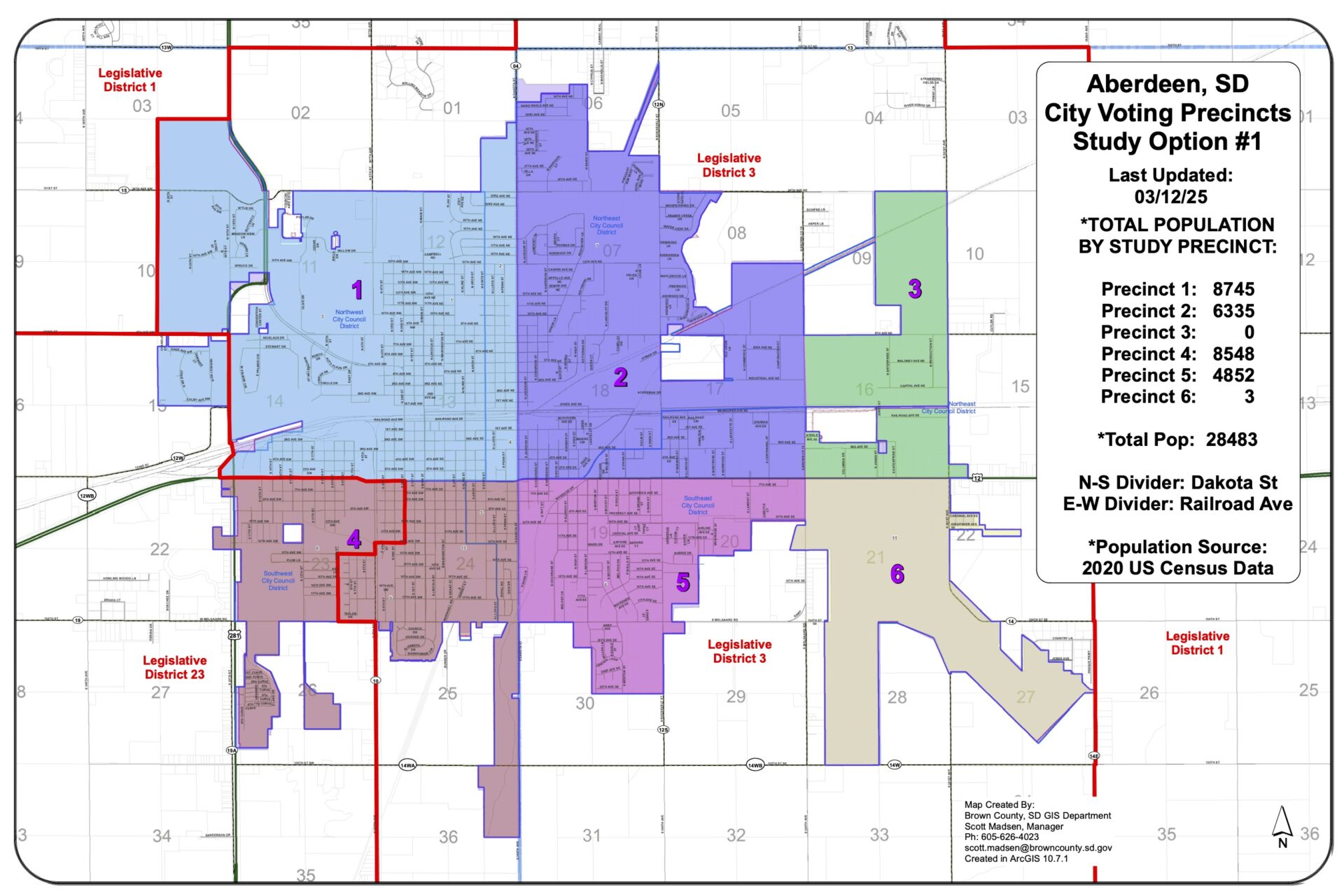 Brown County commissioners review precincts options; no plan to change from vote centers 1 City voting precinct option one.