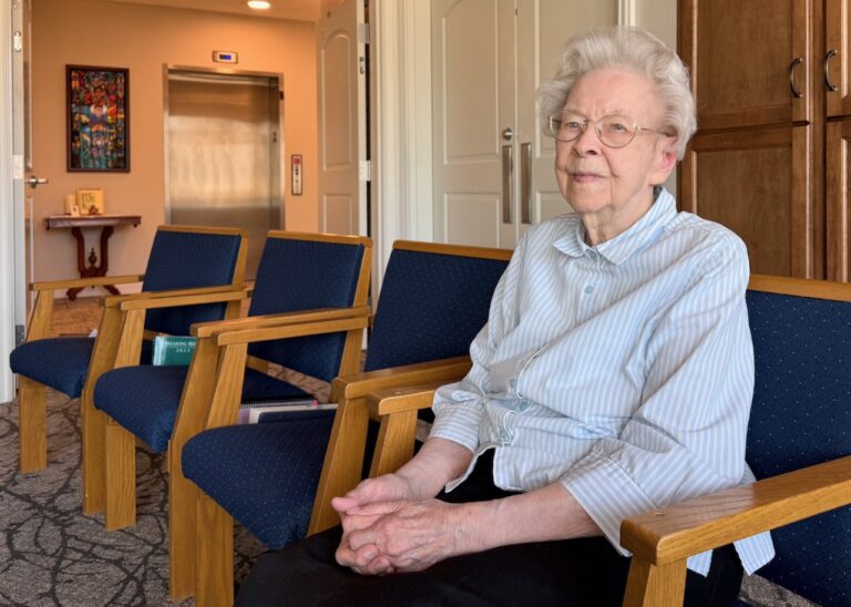 Sister Virginia Hallauer joined the Presentation Sisters at 21. Now 100, her time in the ministry spans 79 years. Aberdeen Insider photo by Elisa Sand.
