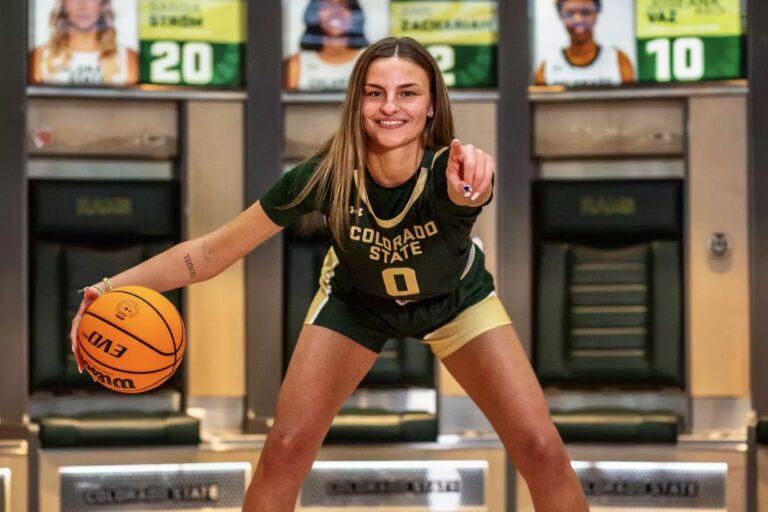 Aberdeen Roncalli graduate Maddie Brag is transferring from Northern State to play women's basketball at Colorado State University. Photo courtesy of Colorado State University Athletics.